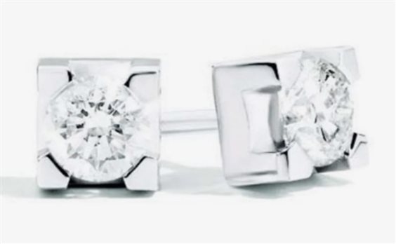 Orecchini Recarlo Anniversary in Oro bianco Diamante 0.40 Ct E01PX030/038 - E01PX030/038